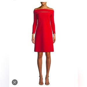 New Chiara Boni La Petite RobePalomina Slit Off-the-Shoulder Dress size…